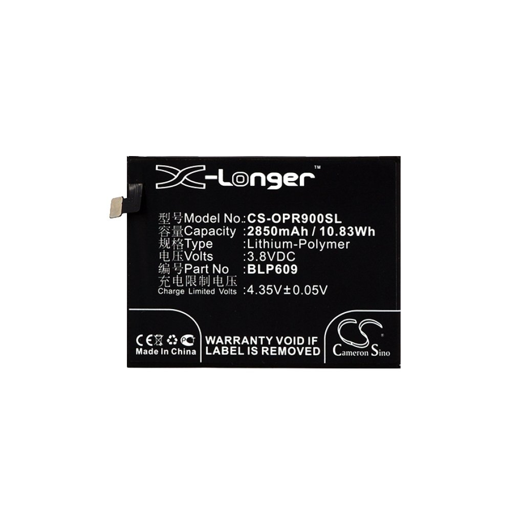 Compatible battery replacement for OPPO BLP609