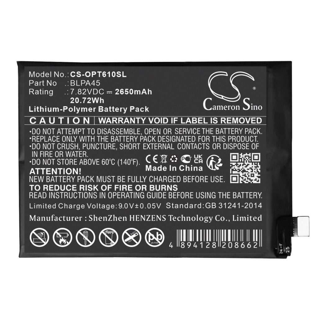 Batterijen Vervangt BLPA45
