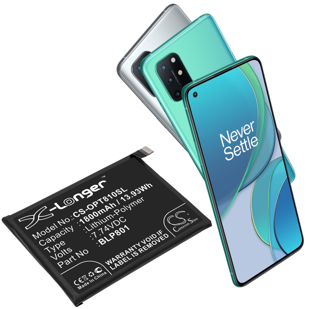 Compatibele batterijvervanging voor Oneplus BLP801