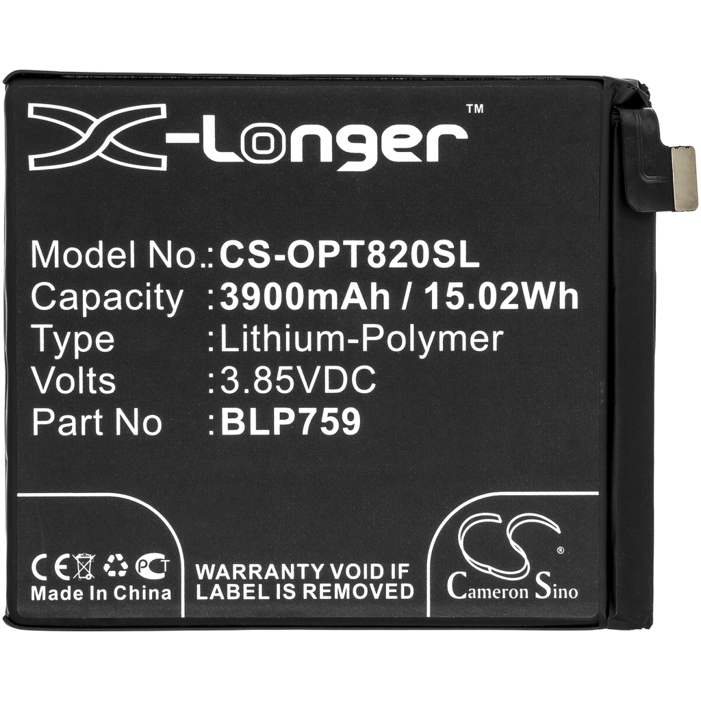 Compatibele batterijvervanging voor Oneplus BLP759