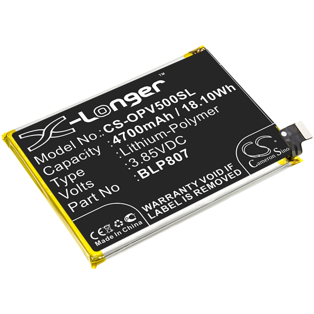 Compatibele batterijvervanging voor OPPO BLP807