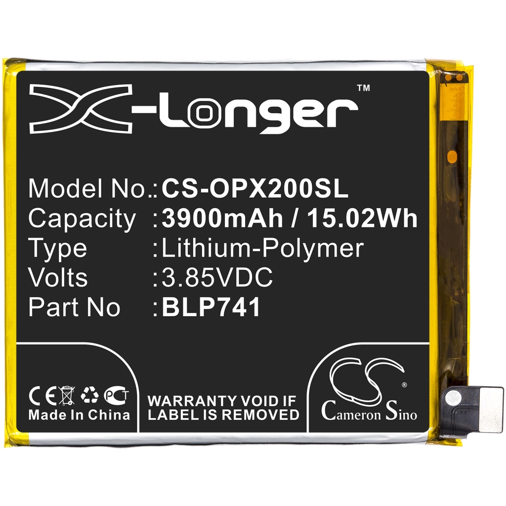 Compatibele batterijvervanging voor OPPO BLP741