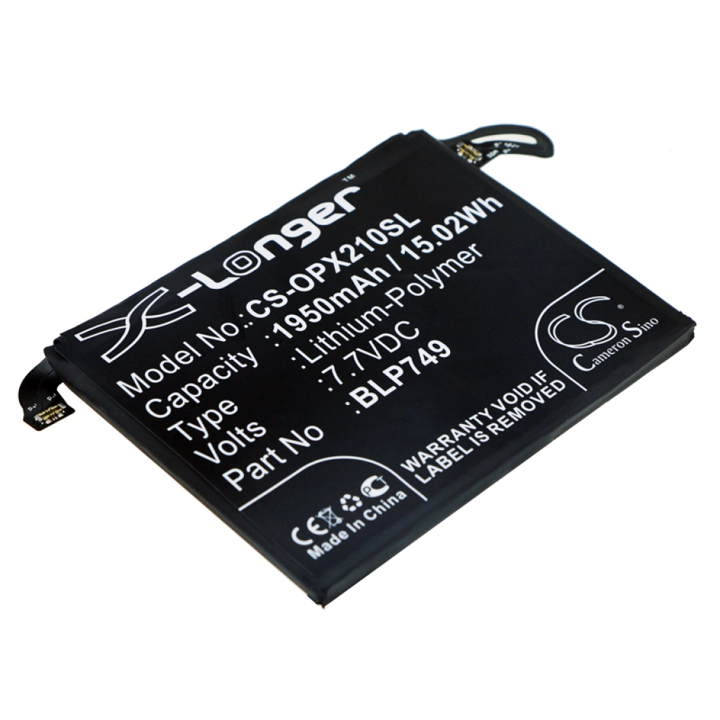 Compatibele batterijvervanging voor OPPO BLP749