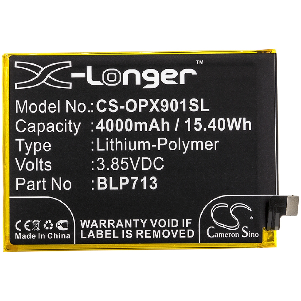 Compatibele batterijvervanging voor OPPO BLP713
