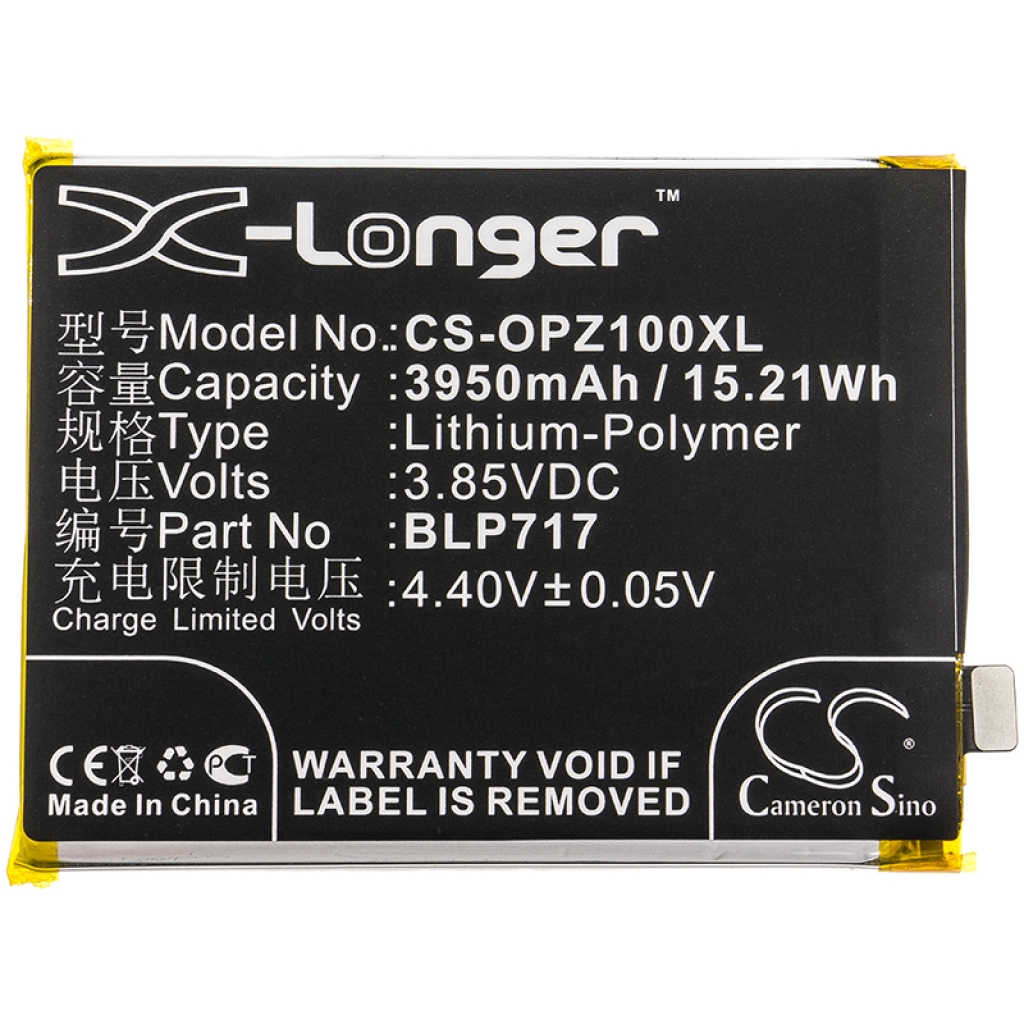 Compatibele batterijvervanging voor OPPO BLP717