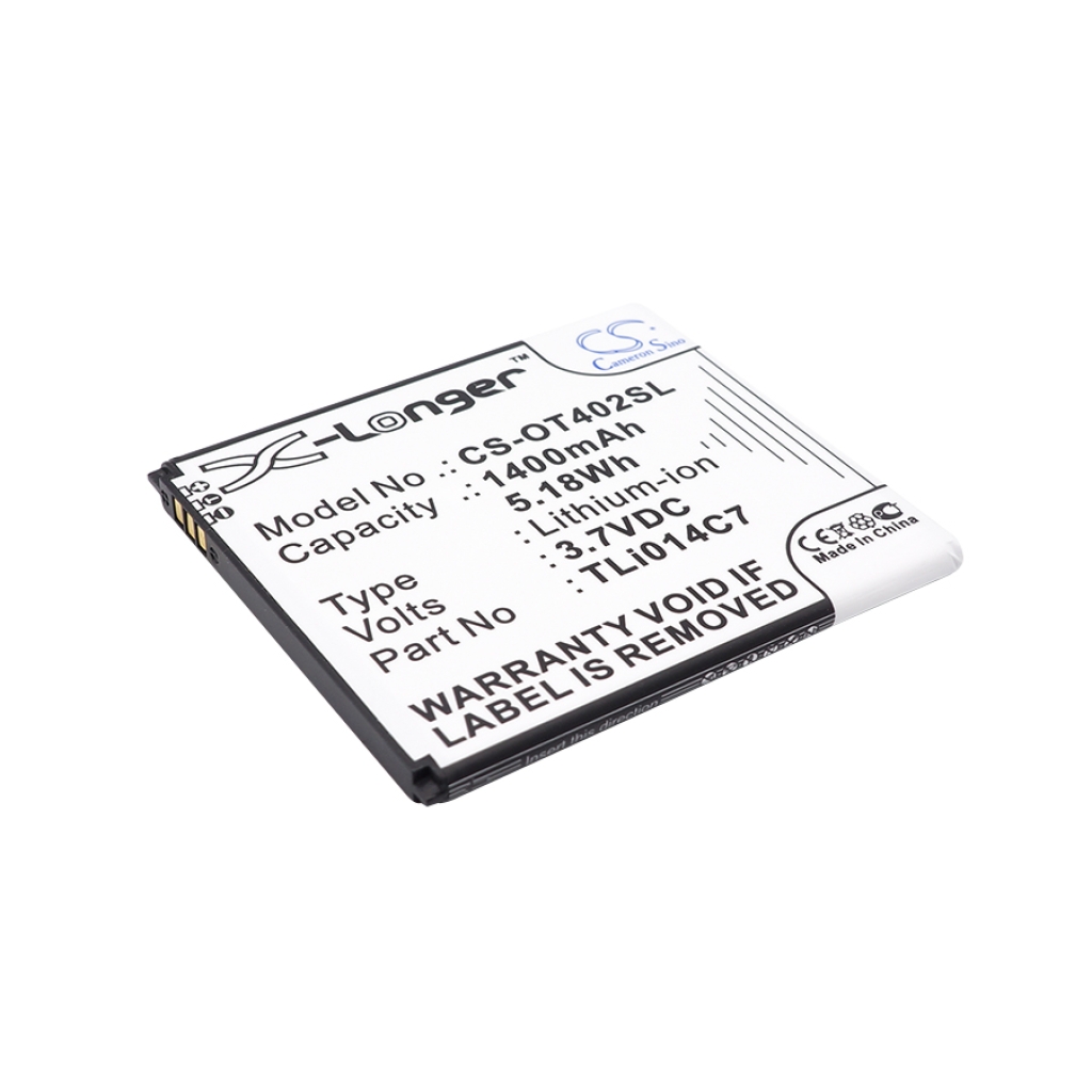 Batterij voor mobiele telefoon Alcatel CS-OT402SL