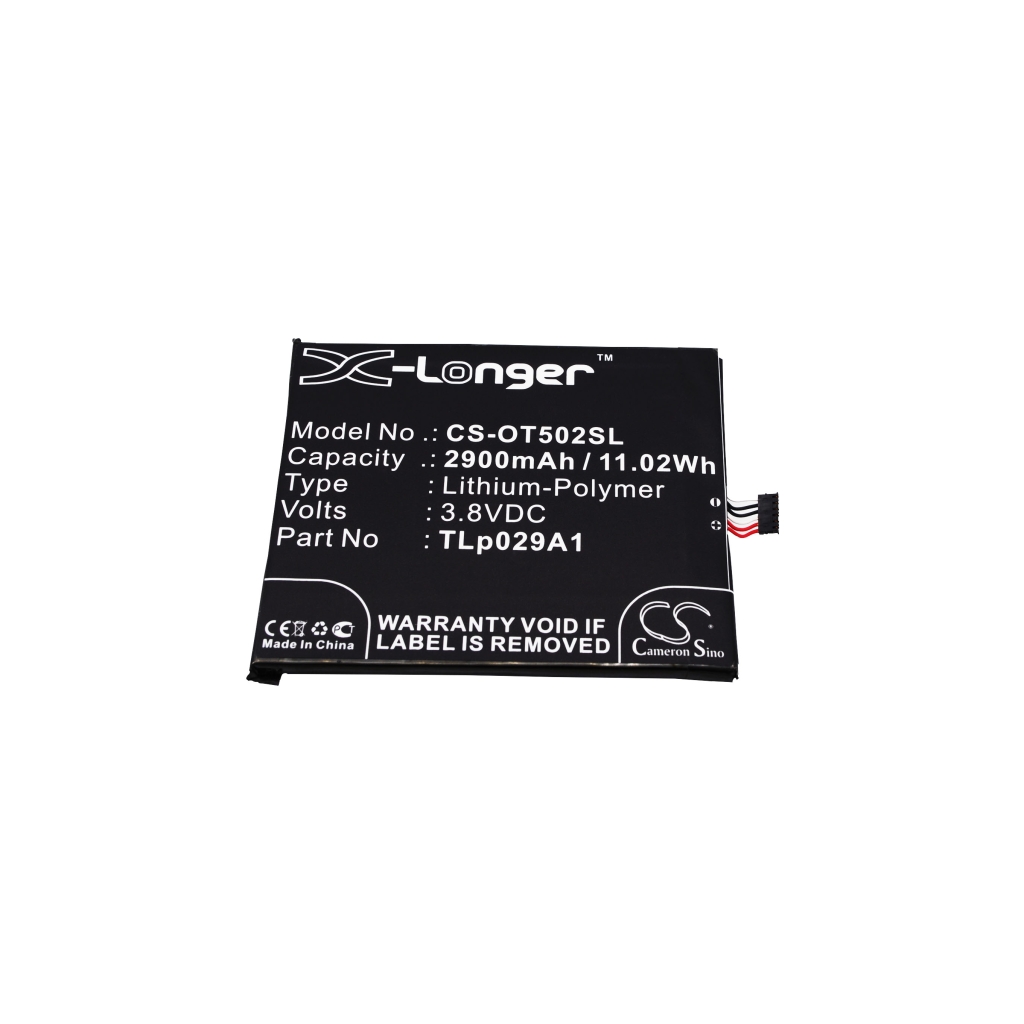 Batterijen compatibel met Alcatel One Touch Pop 3 5.5 CS-OT502SL