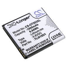 Compatibele batterijvervanging voor Alcatel TLI018D1,TLI018D2