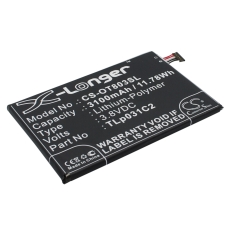 Compatible battery replacement for Alcatel TLP031C1,TLP031C2