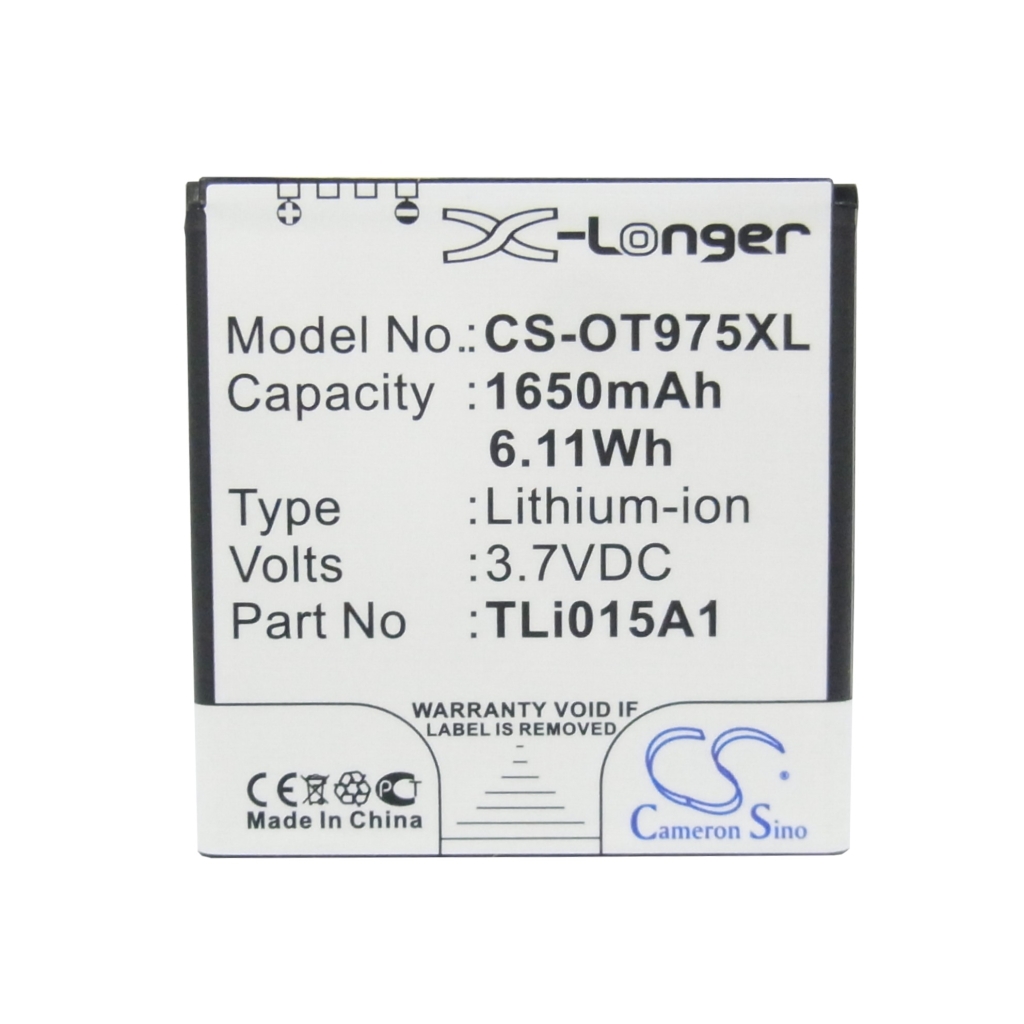 Compatibele batterijvervanging voor Alcatel TLI015A1