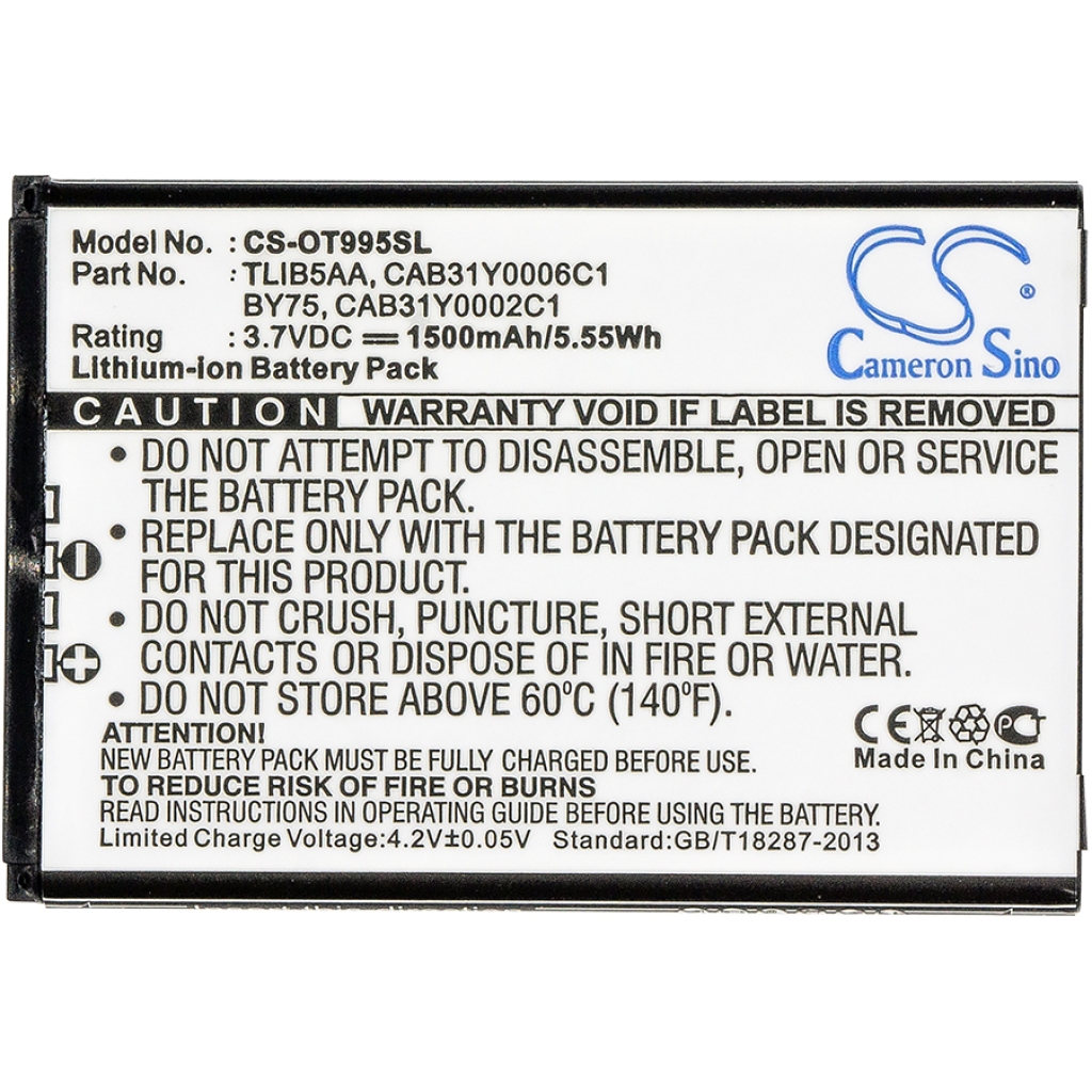 Mobile Phone Battery Mегафон CS-OT995SL