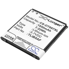 Compatibele batterijvervanging voor Alcatel CAB32E0000C1,CAB32E0000C2,CAB32E0002C1,TLIB32E,TLIB5AF