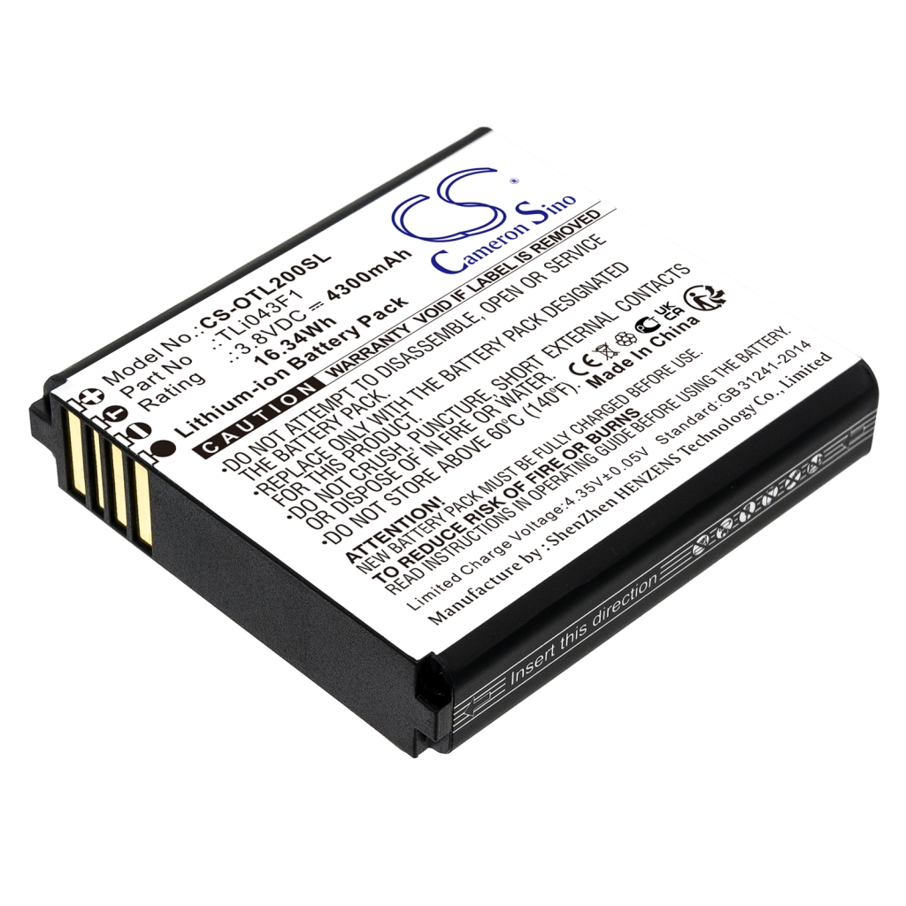 Batterij Vervangt TLi043F1