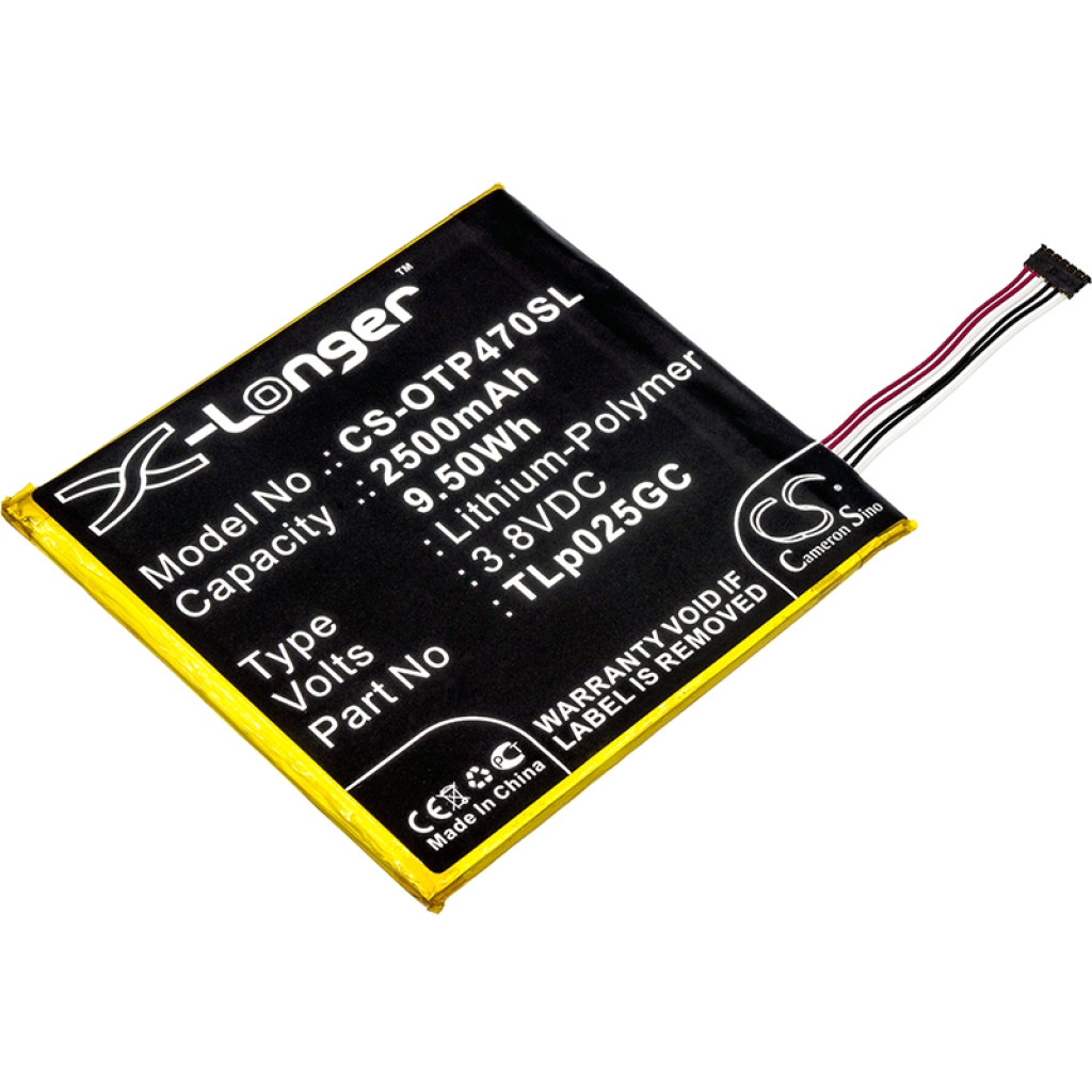Compatibele batterijvervanging voor Alcatel TLP025GC