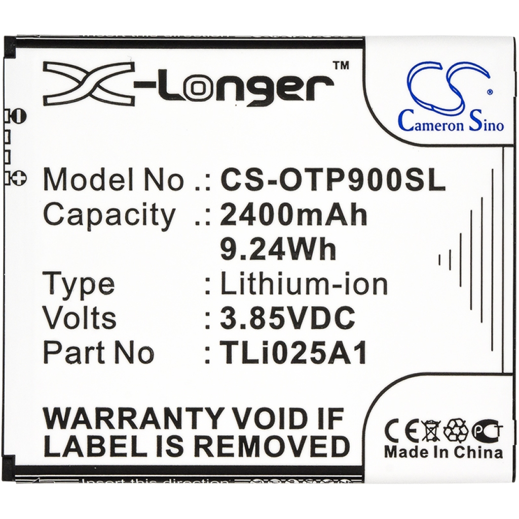 Compatibele batterijvervanging voor Alcatel TLI025A1