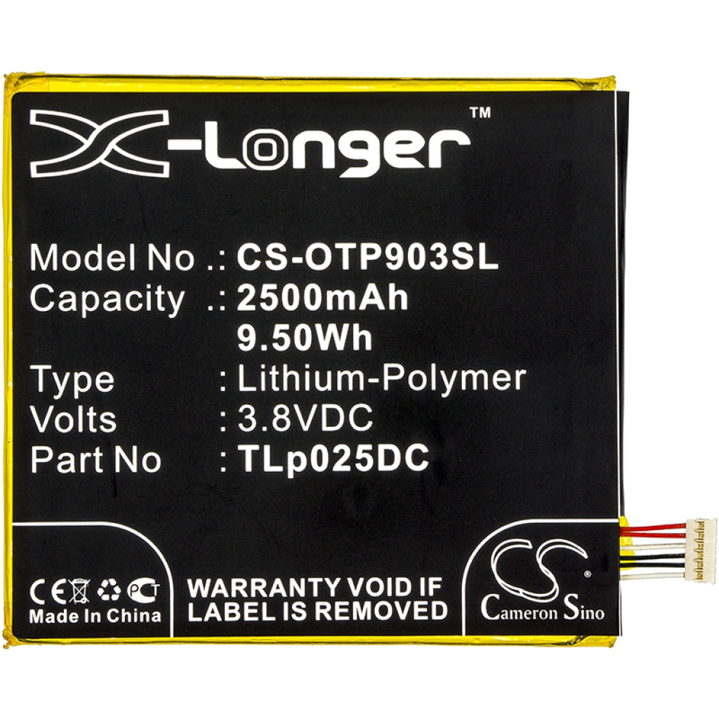 Batterij voor mobiele telefoon Alcatel OT-9001X