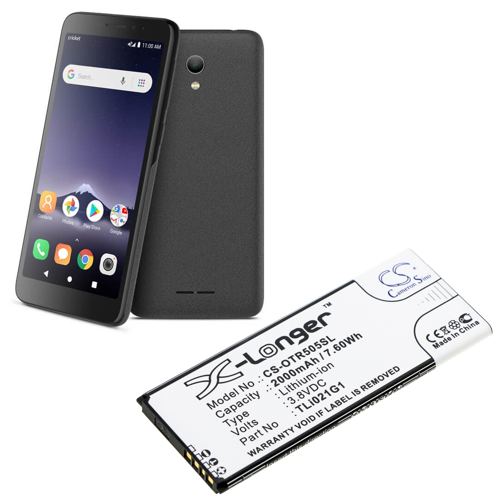 Compatibele batterijvervanging voor Alcatel TLI021G1