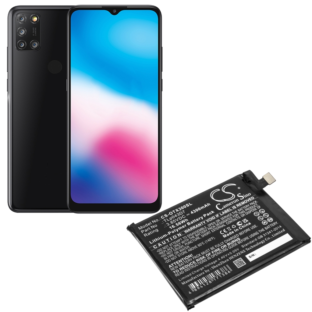 Batterij voor mobiele telefoon Alcatel CS-OTX300SL
