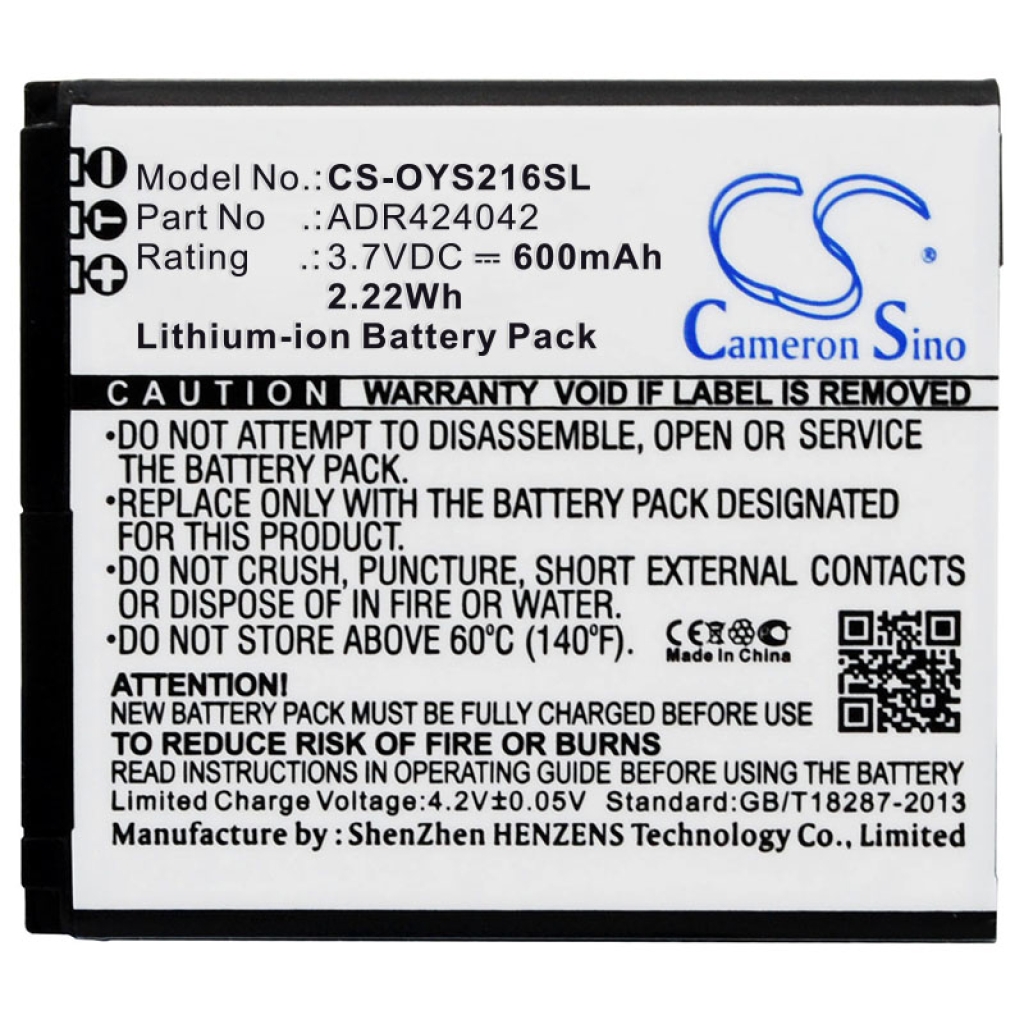 Battery compatible with Olympia CS-OYS216SL