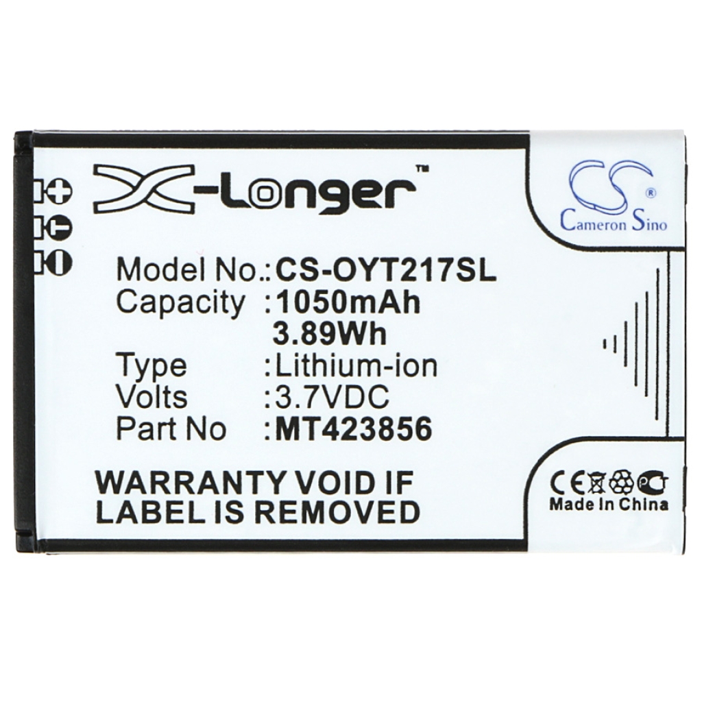 Compatibele batterijvervanging voor OLYMPIA MT423856