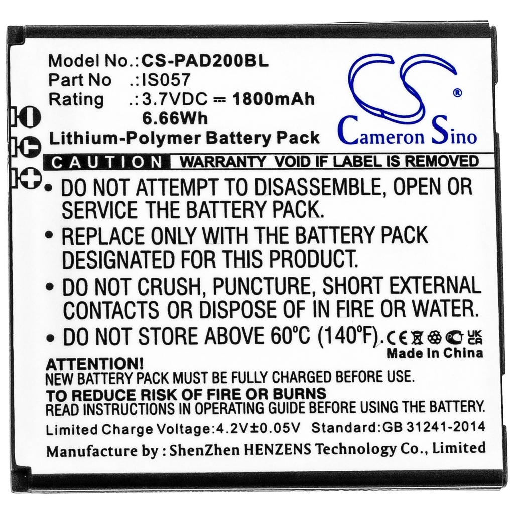 Compatibele batterijvervanging voor Pax IS057