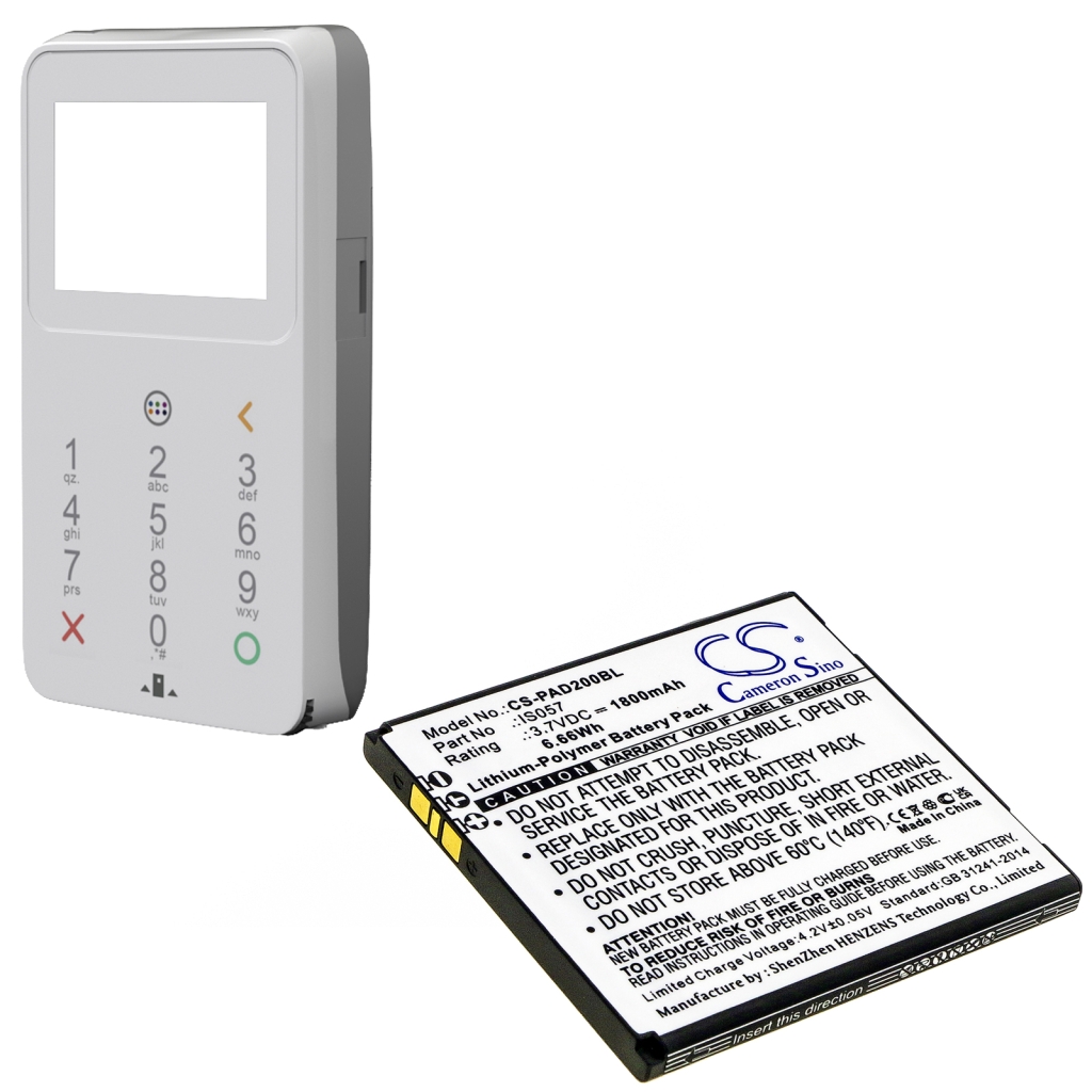Compatibele batterijvervanging voor Pax IS057