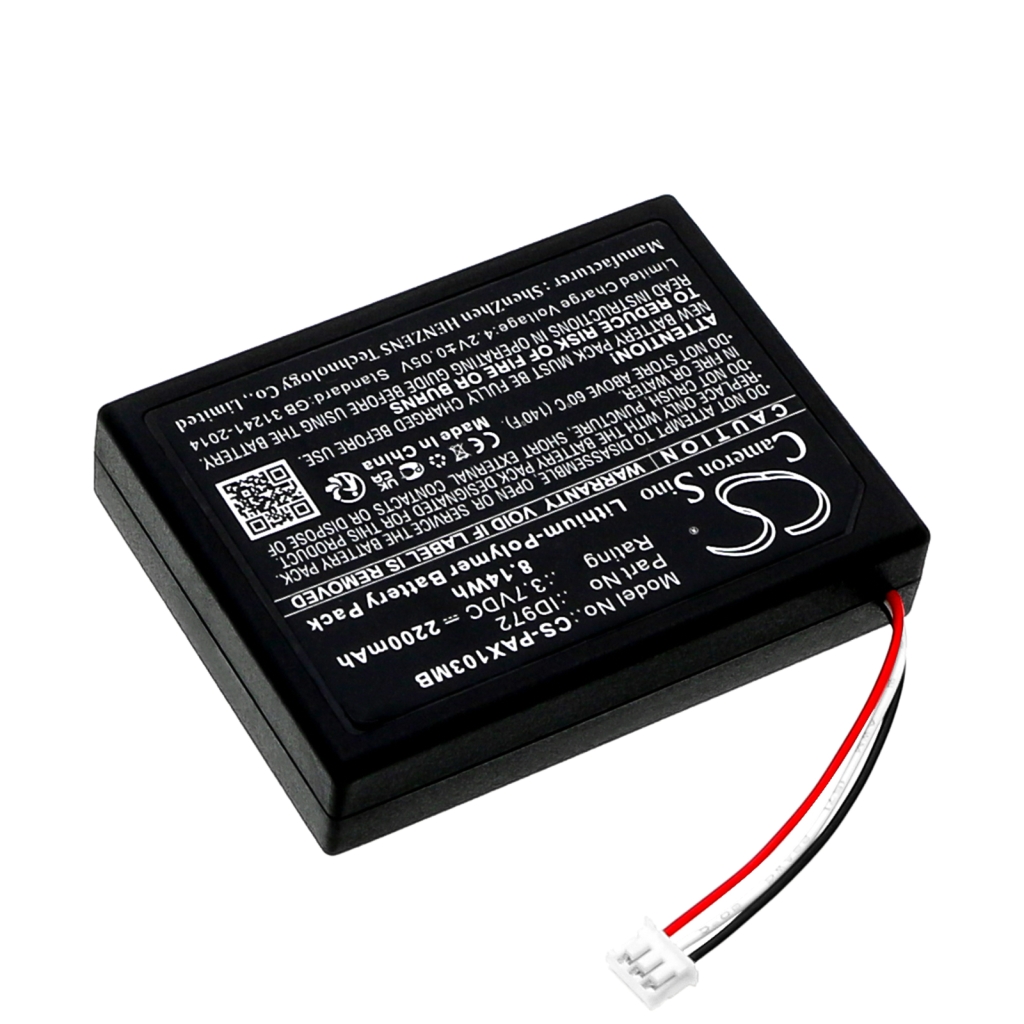 Compatibele batterijvervanging voor Panasonic ID972