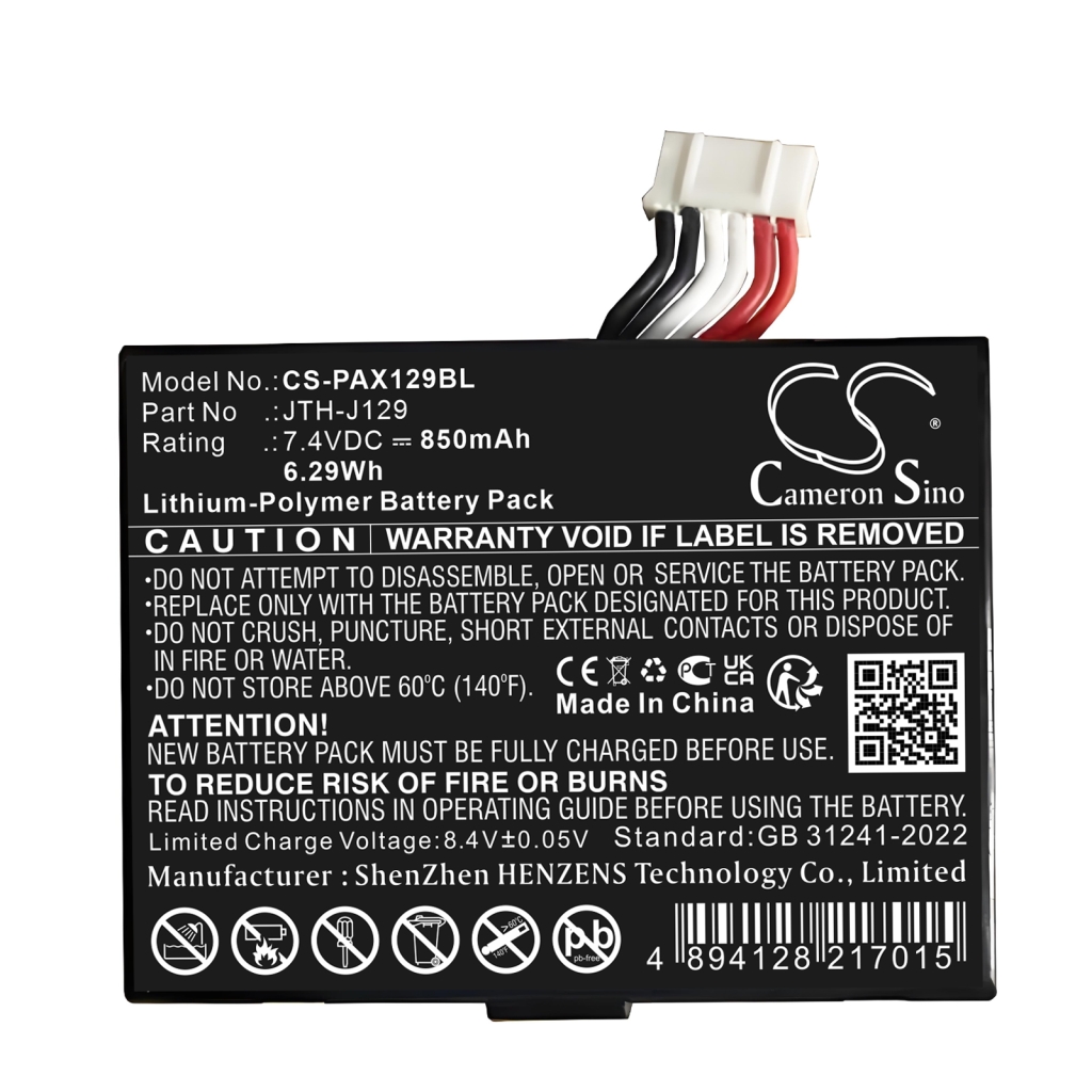 Batterij voor betaalterminal Pax CS-PAX129BL