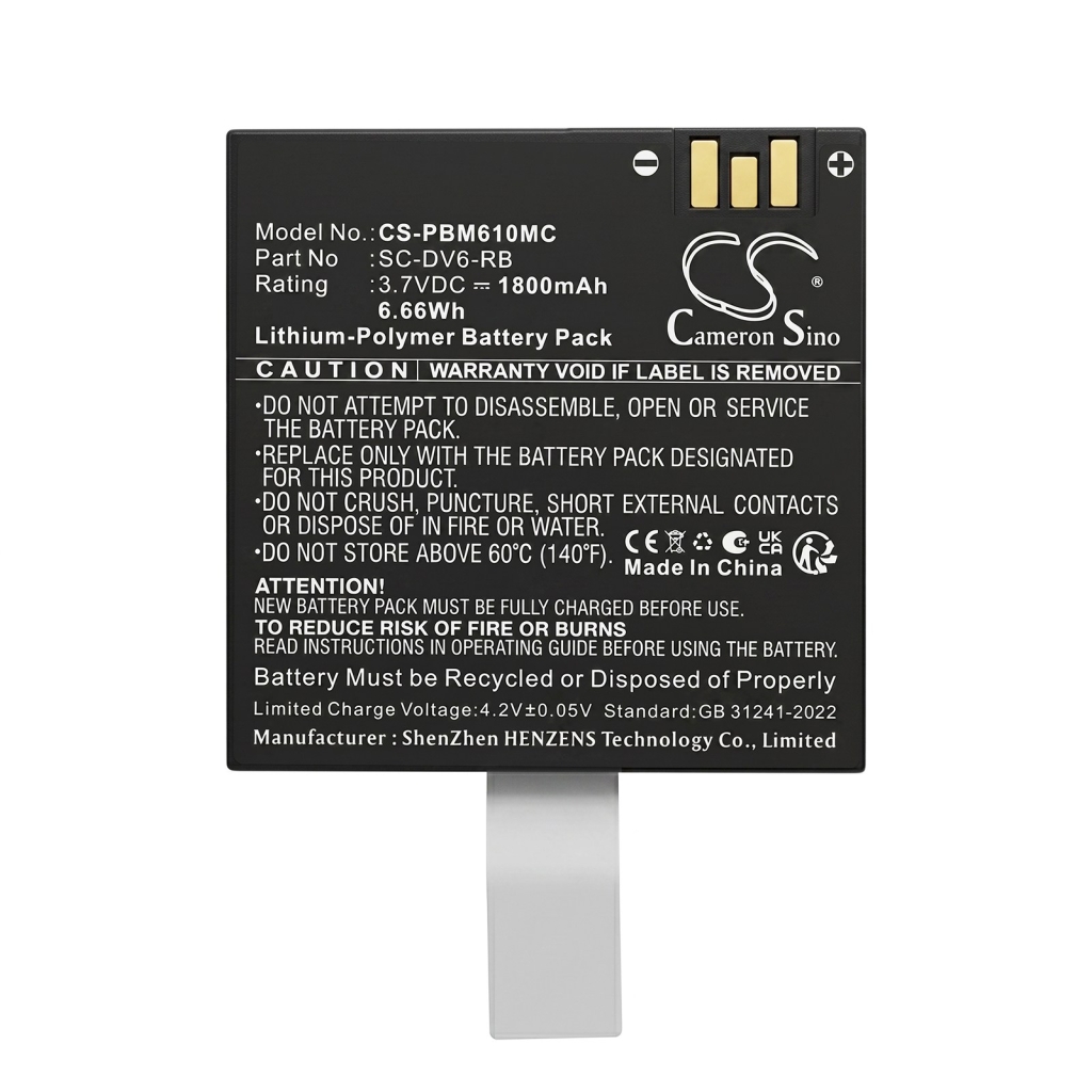Battery compatible with Patroleyes CS-PBM610MC