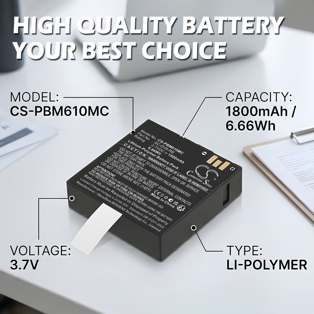 Battery compatible with Patroleyes CS-PBM610MC