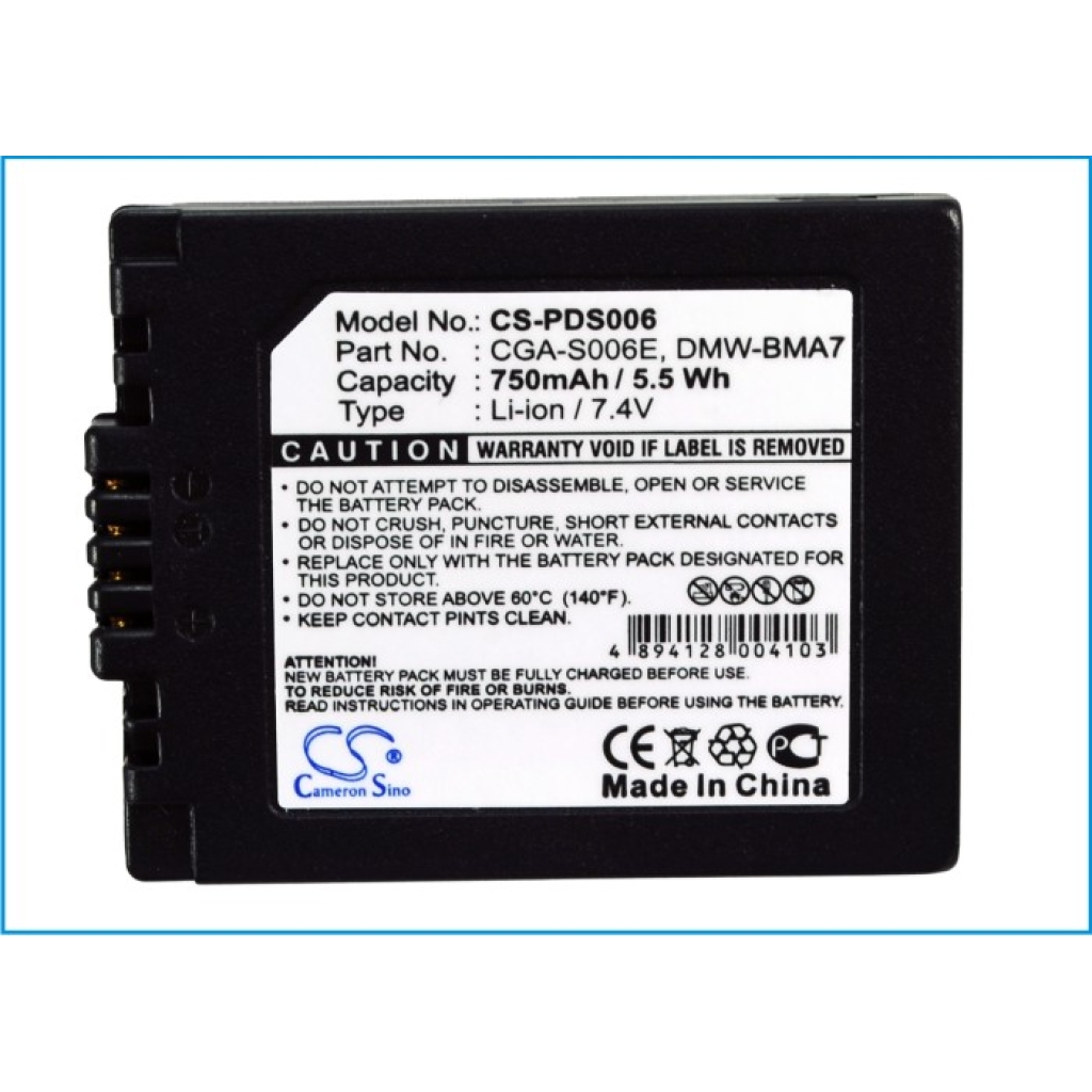 Batterij voor camera Panasonic Lumix DMC-FZ18