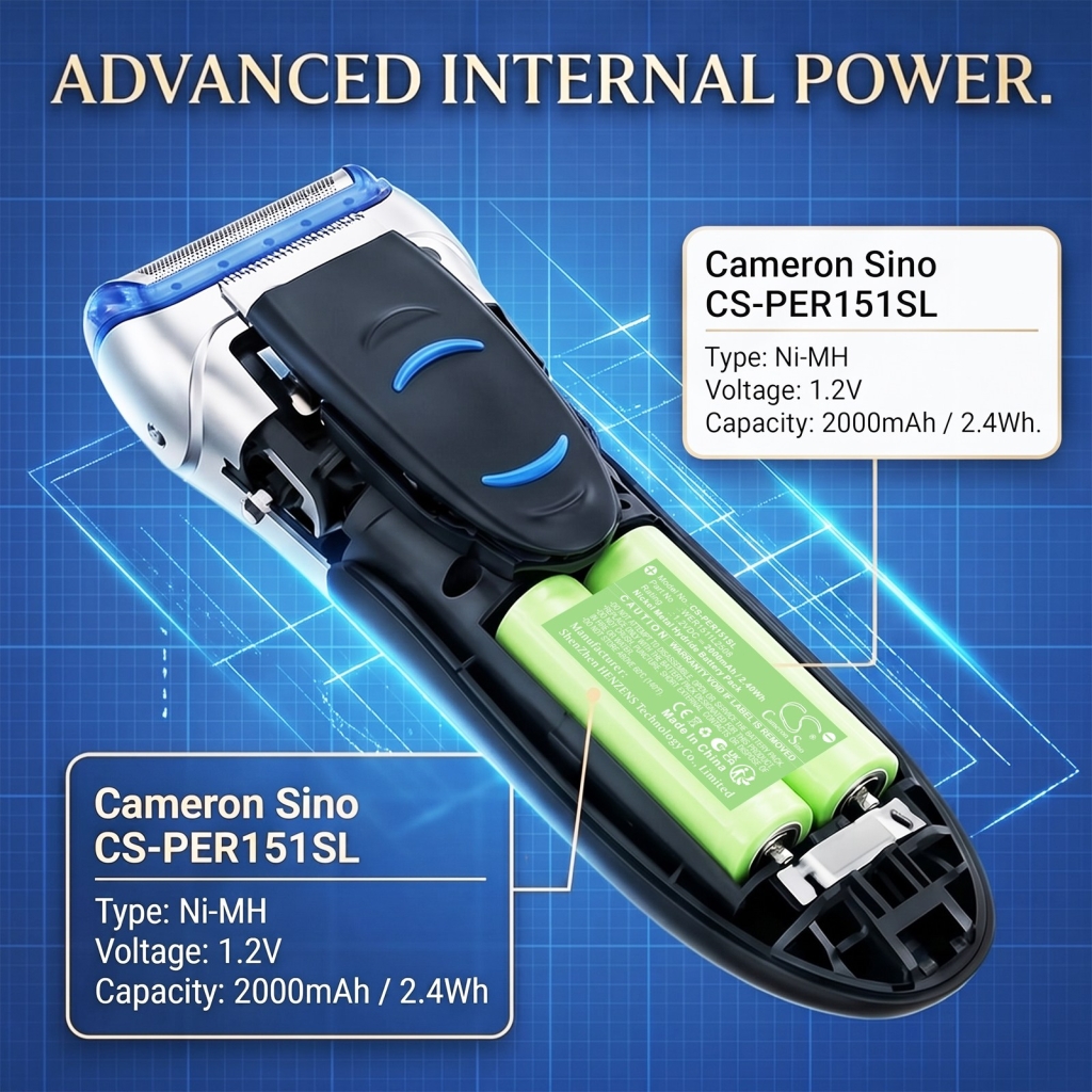 Battery compatible with Braun Panasonic CS-PER151SL
