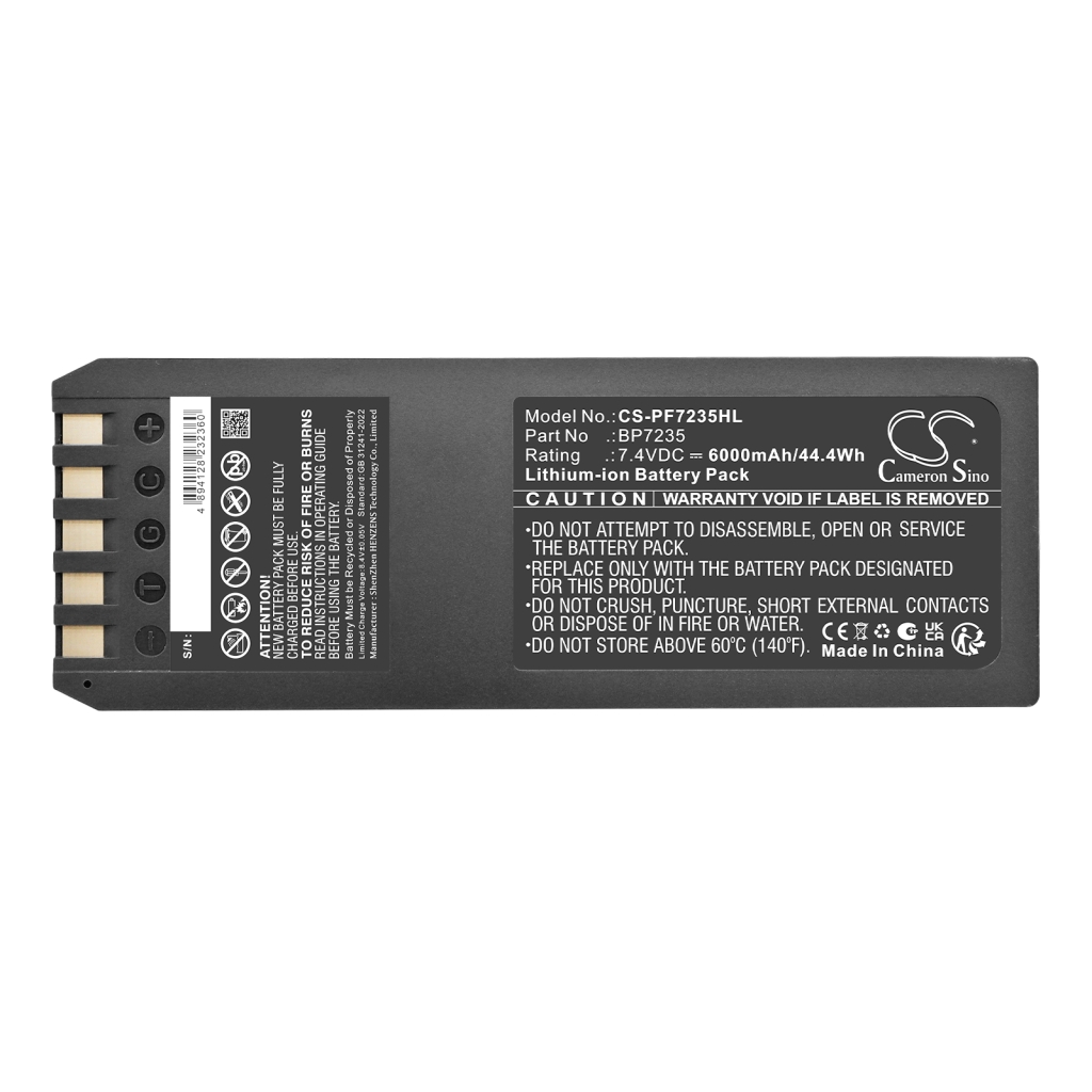 Batteries compatible with Fluke Impulse 6000D 7000DP CS-PF7235HL