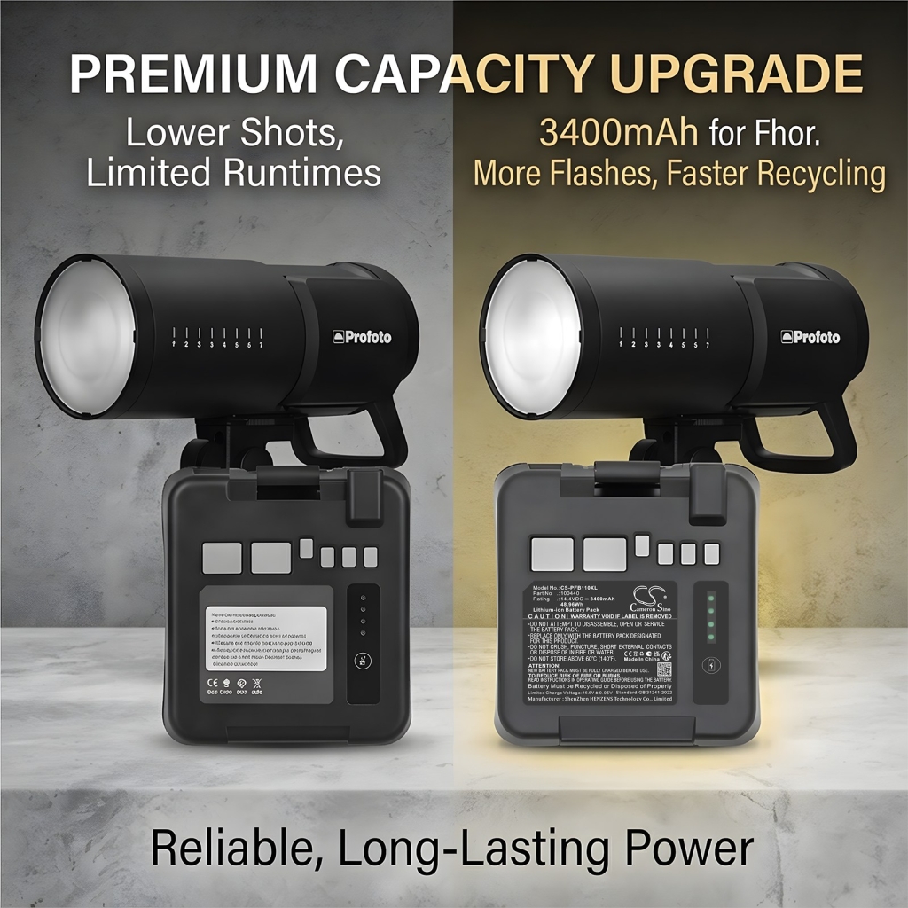 Battery compatible with Profoto CS-PFB110XL