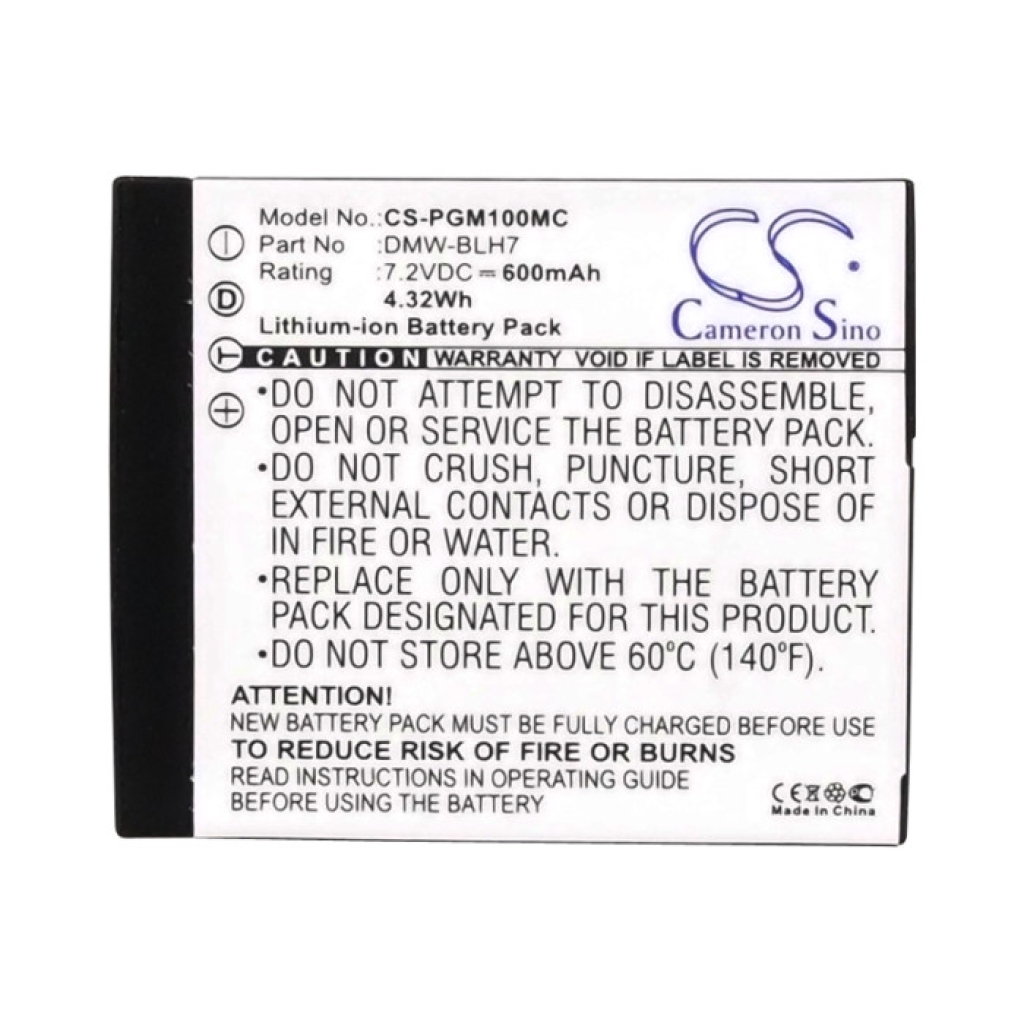 Batterij voor camera Panasonic Lumix DMC-GM1KEB