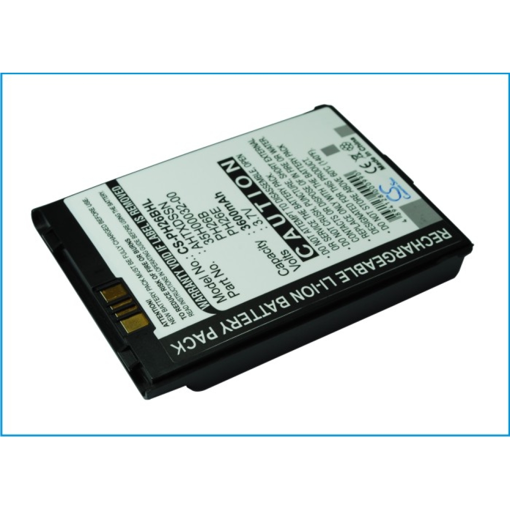 Battery compatible with HTC Verizon T-mobile Sprint Dopod I-mate Qtek Vodafone O2 Audiovox Daxian Orange Era Siemens E-plus Mwg CS-PH26BHL