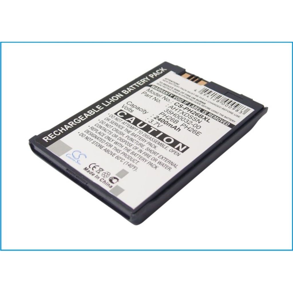 Battery compatible with Verizon Vodafone HTC Audiovox E-Plus O2 Orange Sprint T-Mobile Daxian DOPOD ERA i-Mate MWG Qtek Siemens CS-PH26BXL
