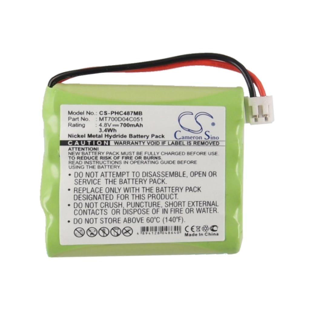Compatible battery replacement for Tomy MT700D04C051