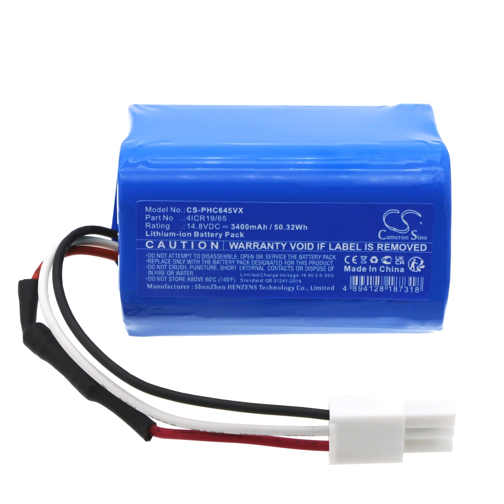 Batterijen voor stofzuigers Zaco CS-PHC645VX
