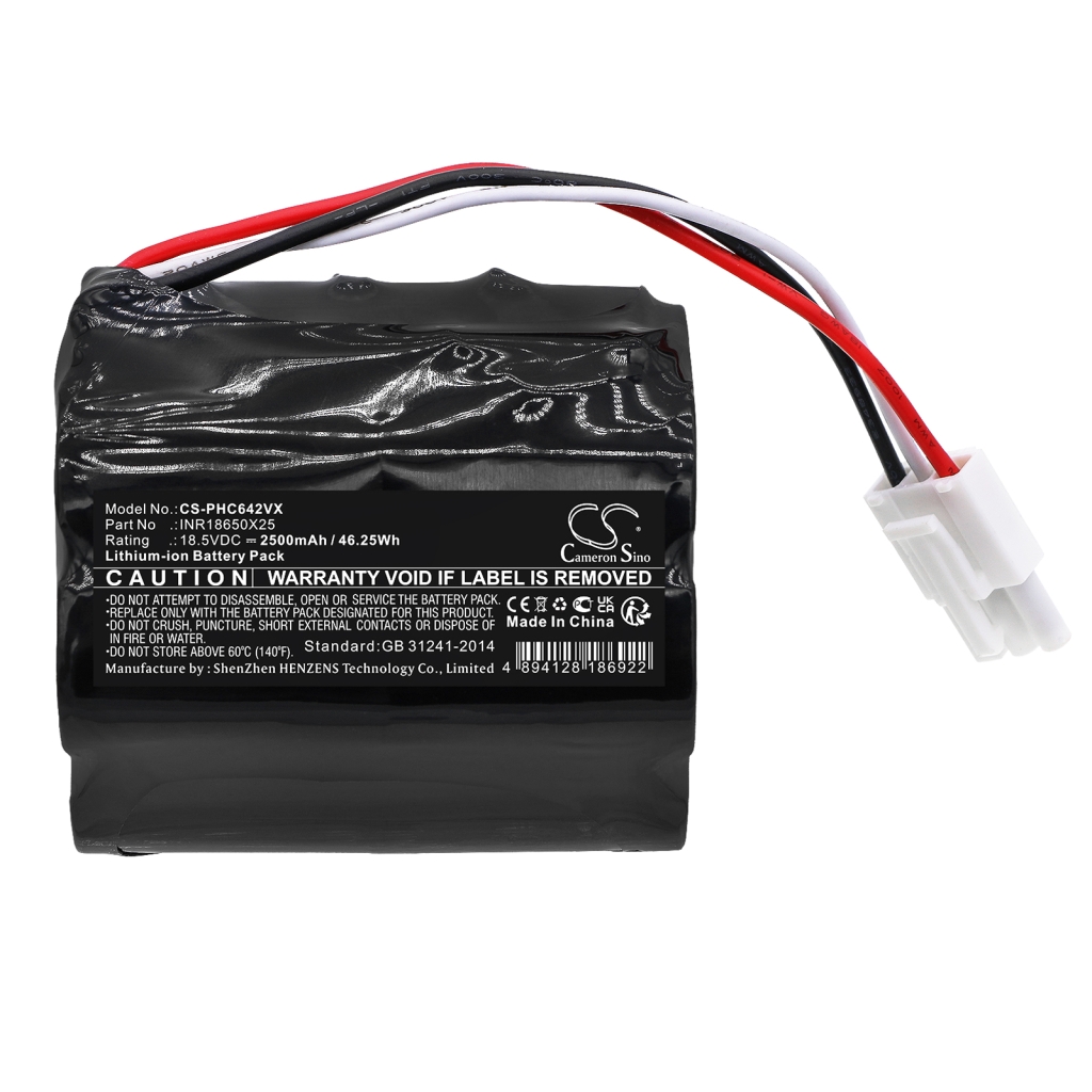 Compatibele batterijvervanging voor Philips INR18650X25