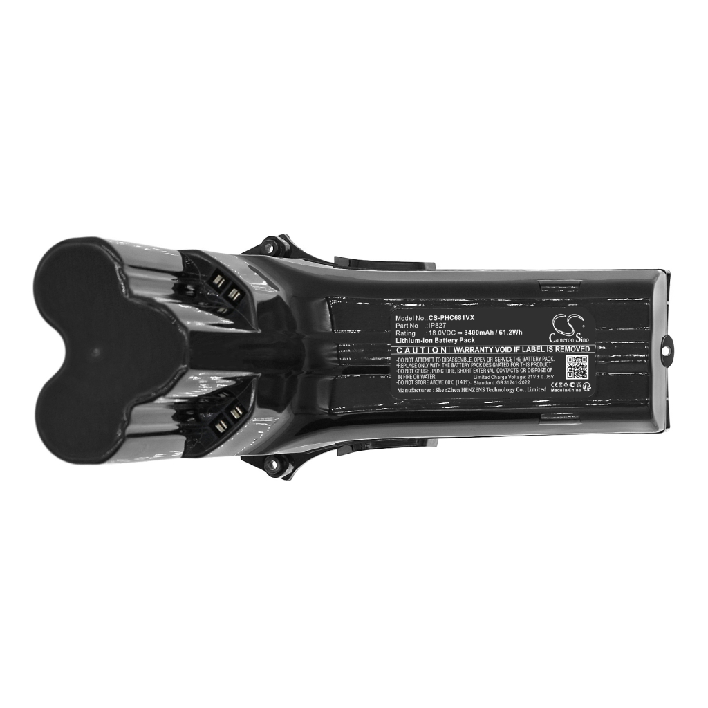 Compatibele batterijvervanging voor Philips IP827