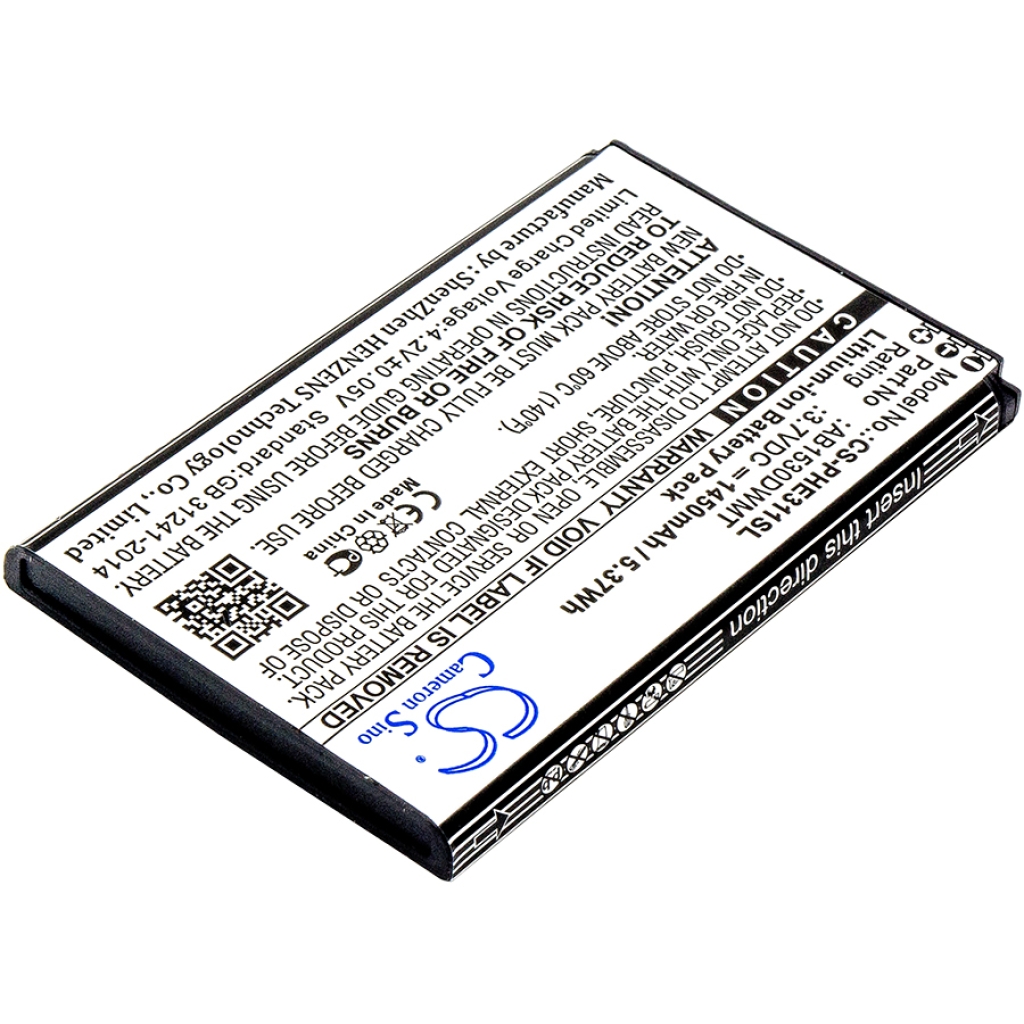 Battery compatible with Philips CS-PHE311SL
