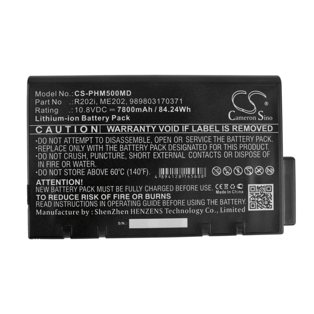 Batterijen Vervangt 989803170371