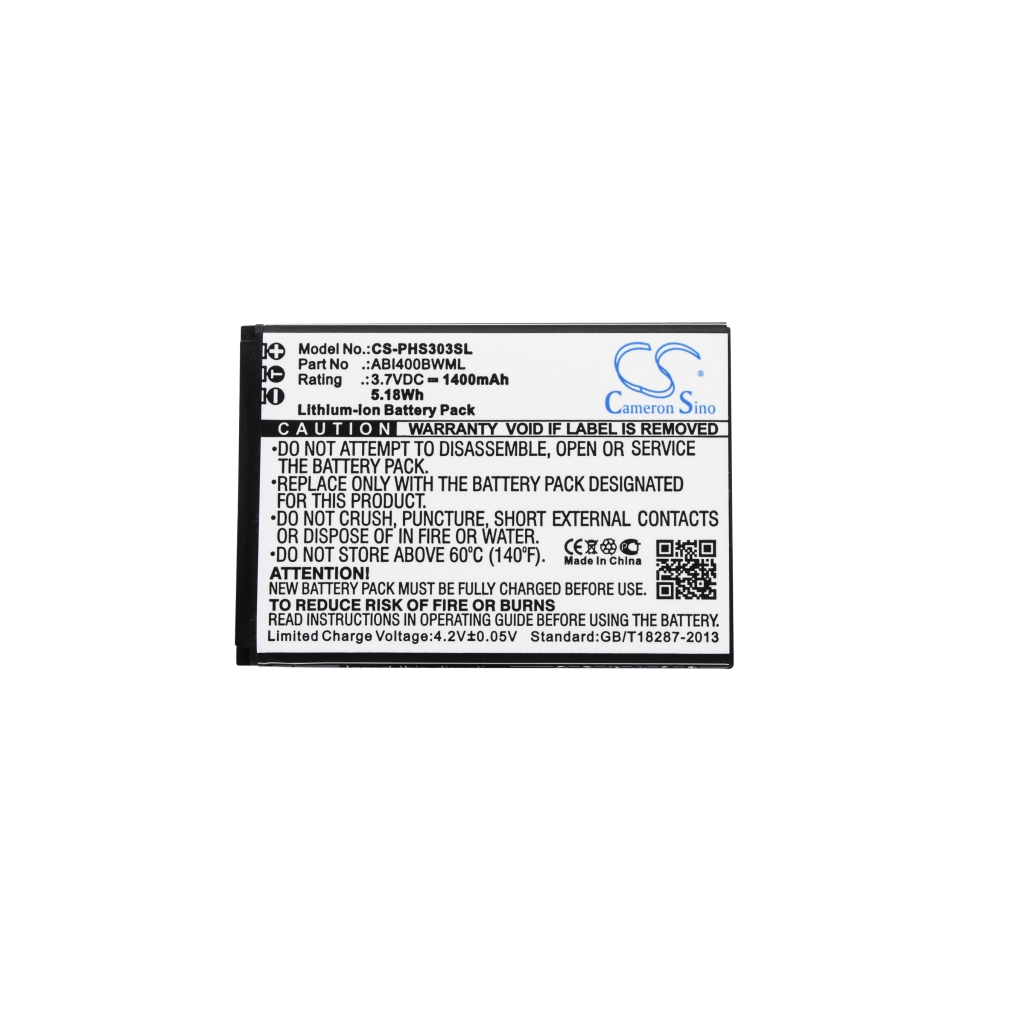 Battery compatible with Philips CS-PHS303SL