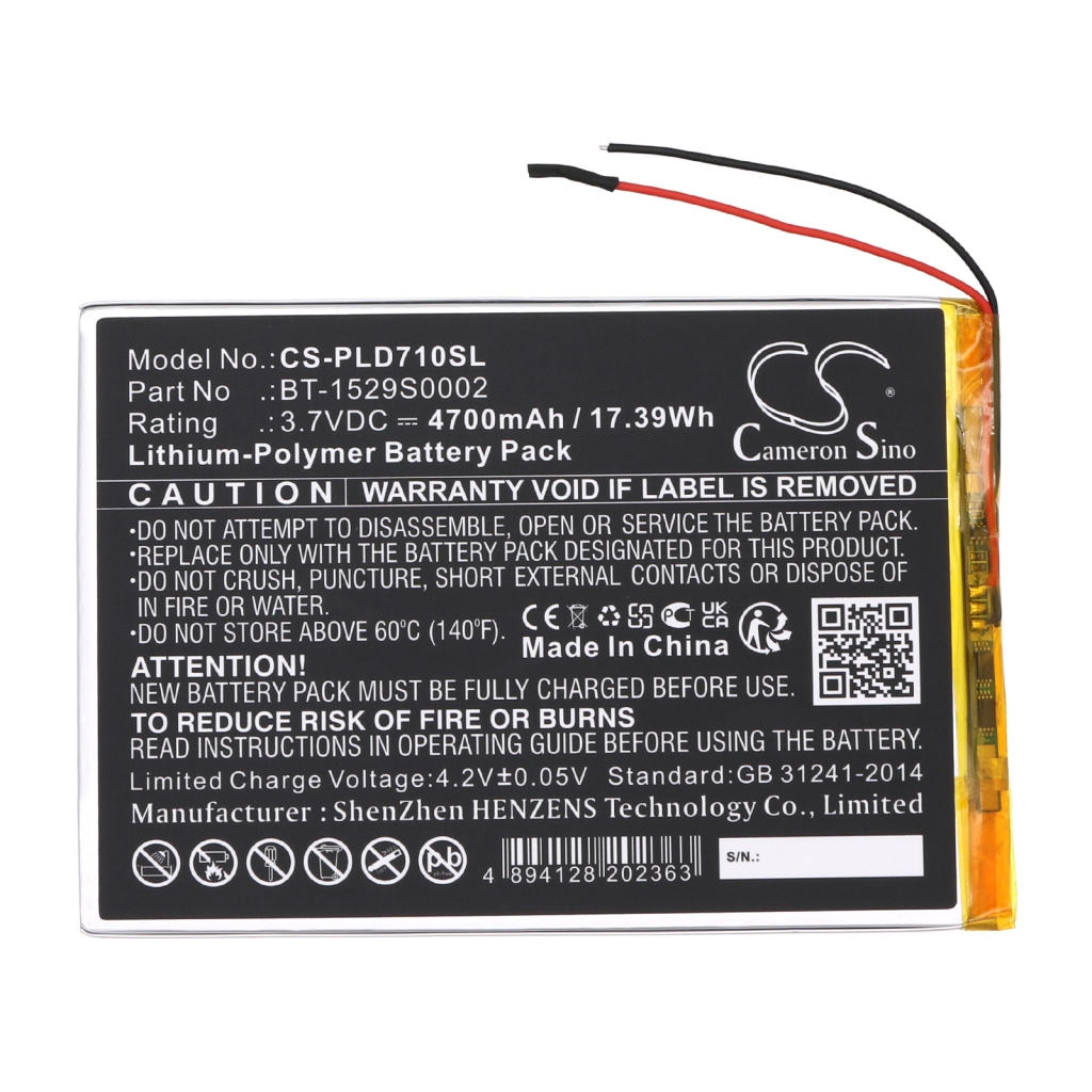 Batterijen Tablet batterijen CS-PLD710SL