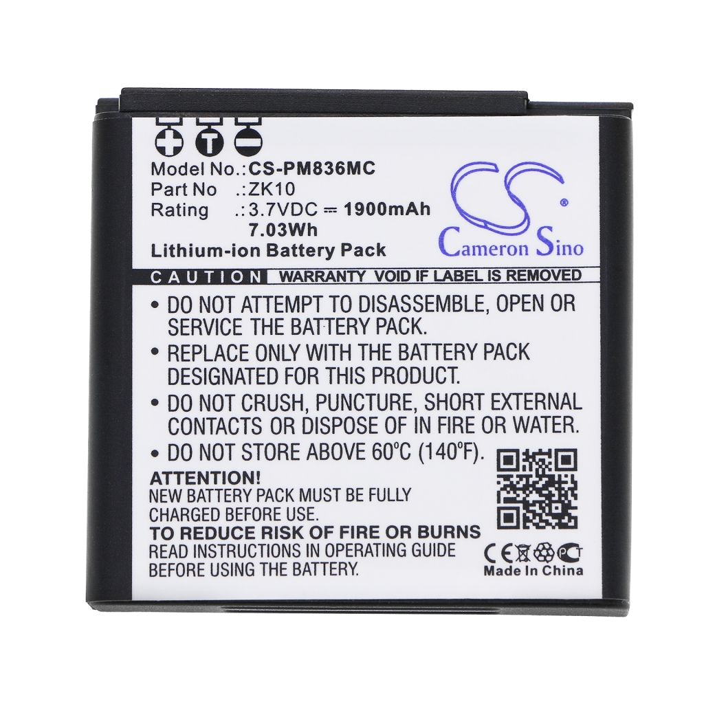 Compatibele batterijvervanging voor Polaroid ZK10