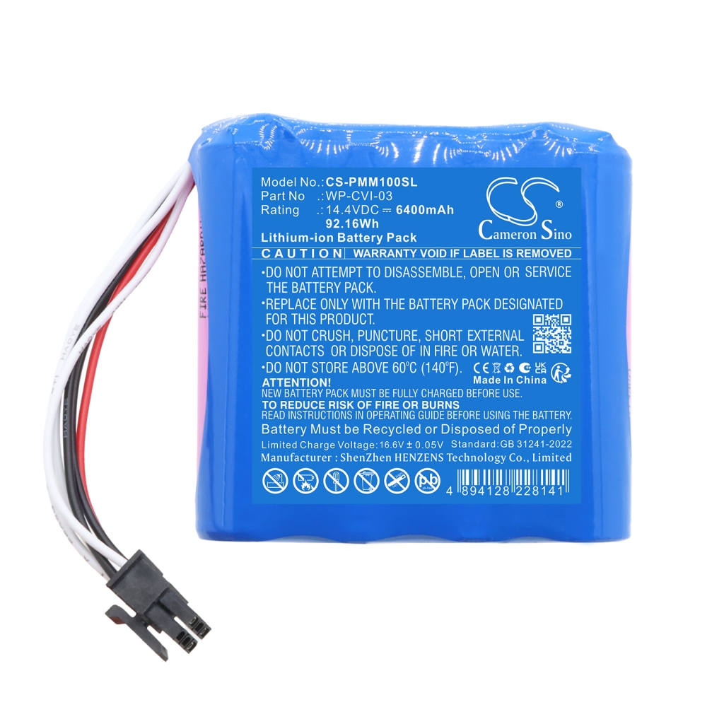 Battery compatible with Particle measuring systems CS-PMM100SL