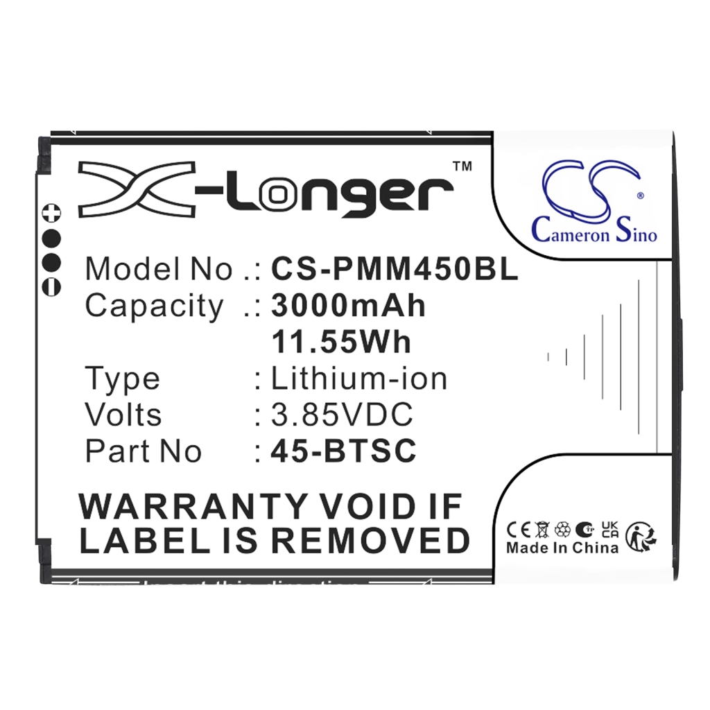 Batterij barcode, scanner Point mobile CS-PMM450BL