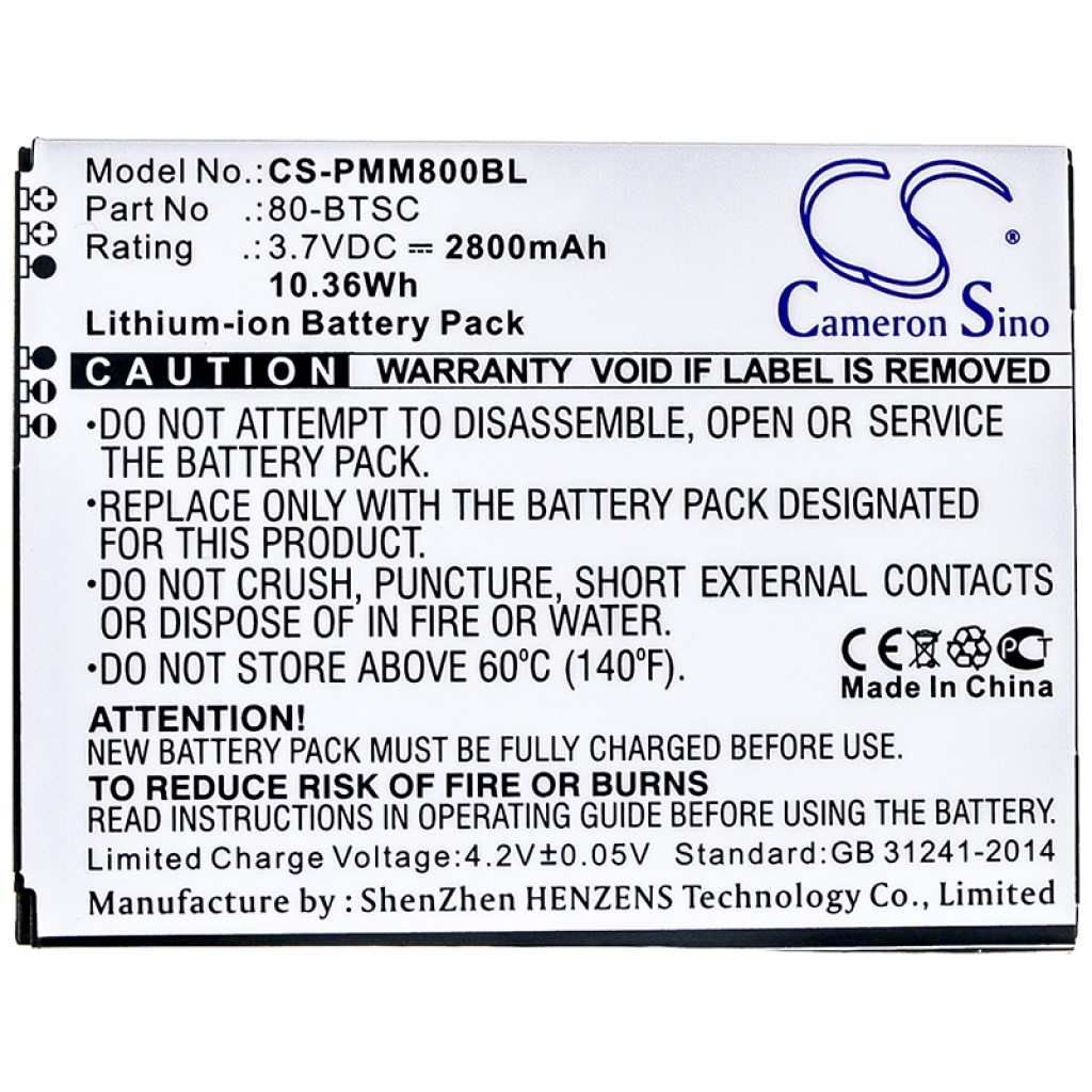 BarCode, Scanner Battery Point mobile CS-PMM800BL