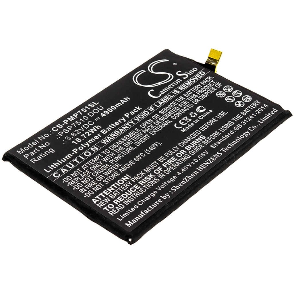 Compatibele batterijvervanging voor Prestigio PSP7510 DOU